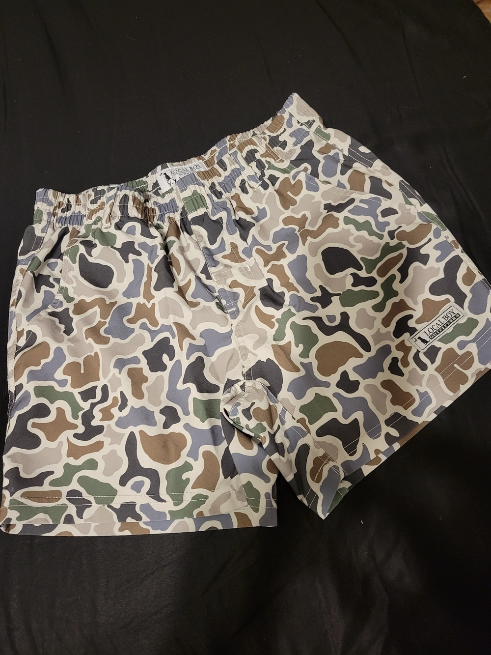 Local Boy Camouflage Shorts with Logo Patch